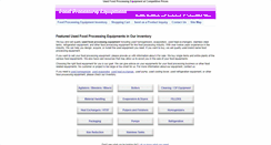 Desktop Screenshot of food-processing-equipment.biz