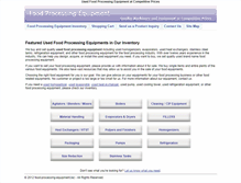 Tablet Screenshot of food-processing-equipment.biz